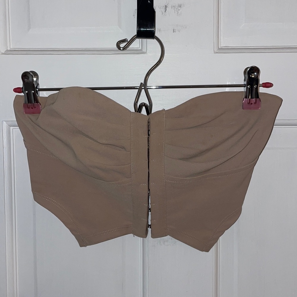Tan Crop Top